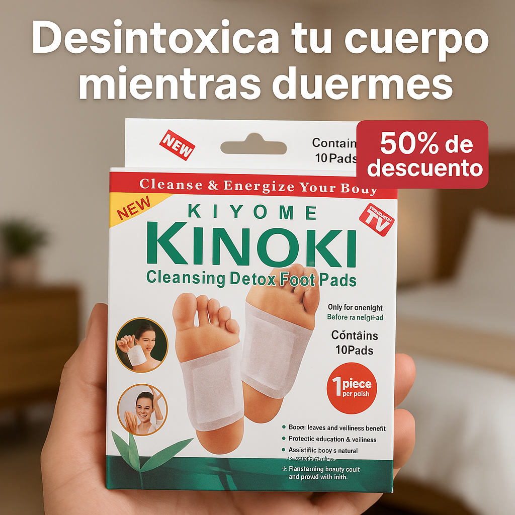 3 Pack Parches Desintoxicación kinoki